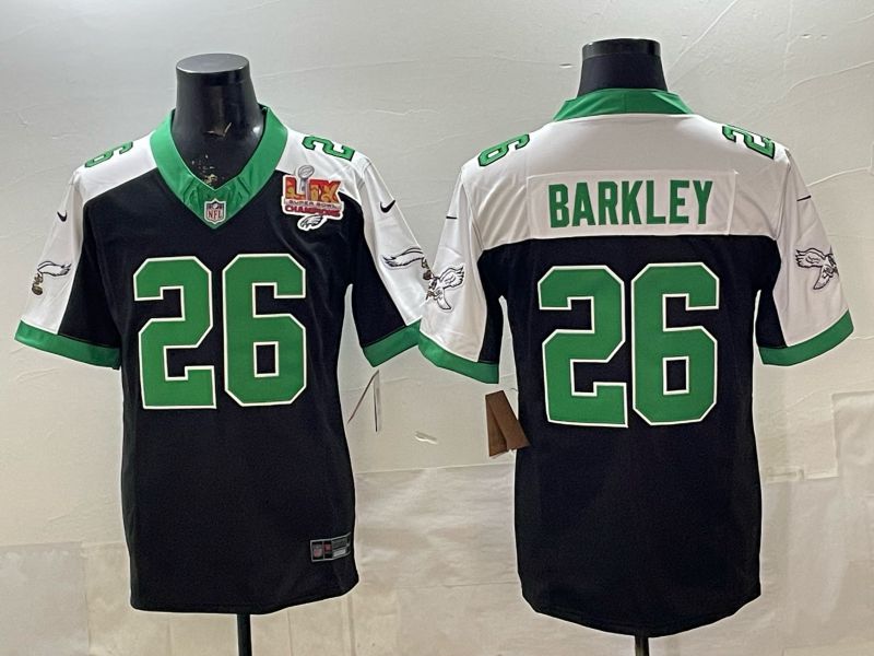 Men 2026 Philadelphia Eagles #26 Barkley Black 3th generations Nike Limited NFL Jersey style 04->philadelphia eagles->NFL Jersey